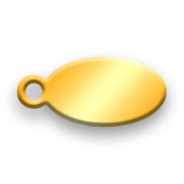 Gold Plated Jewelry Tag D - 100 Pack