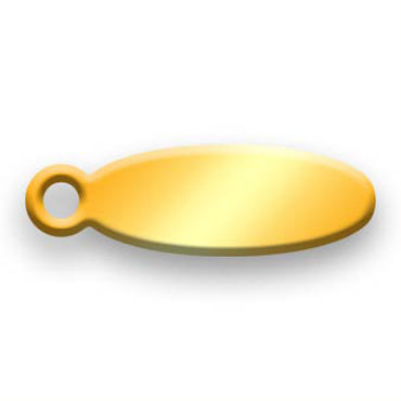 Gold Plated Jewelry Tag E - 100 Pack