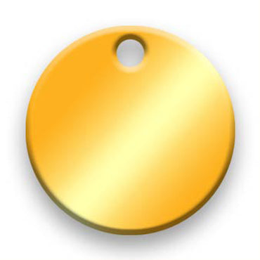 Gold Plated Jewelry Tag I - 100 Pack