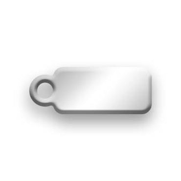 Nickel Silver Jewelry Tag B - 100 Pack