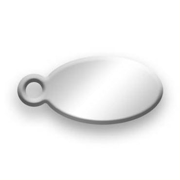 Nickel Silver Jewelry Tag D - 100 Pack