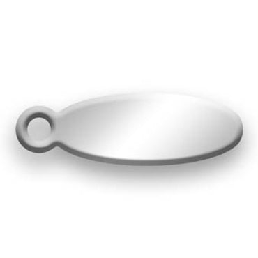 Nickel Silver Jewelry Tag E - 100 Pack