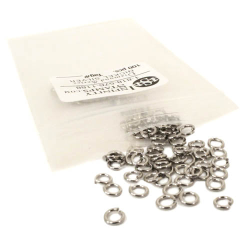 Nickel Silver Jump Rings - 100 Pack