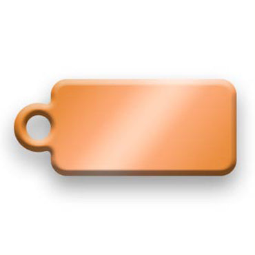 Copper Jewelry Tag C - 100 Pack