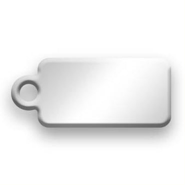 Sterling Silver Jewelry Tag C - 100 Pack